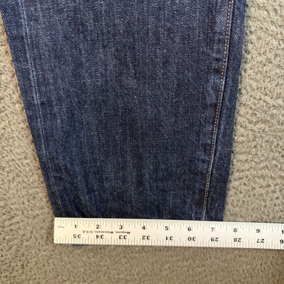 Outerknown SEA Jeans Mens 30x30 Blue Local Straight Fit Selvedge Dark Wash Denim - Picture 15 of 16